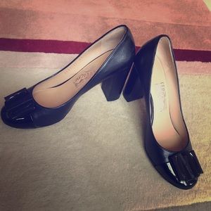 Salvatore Ferragamo black pumps - size 7